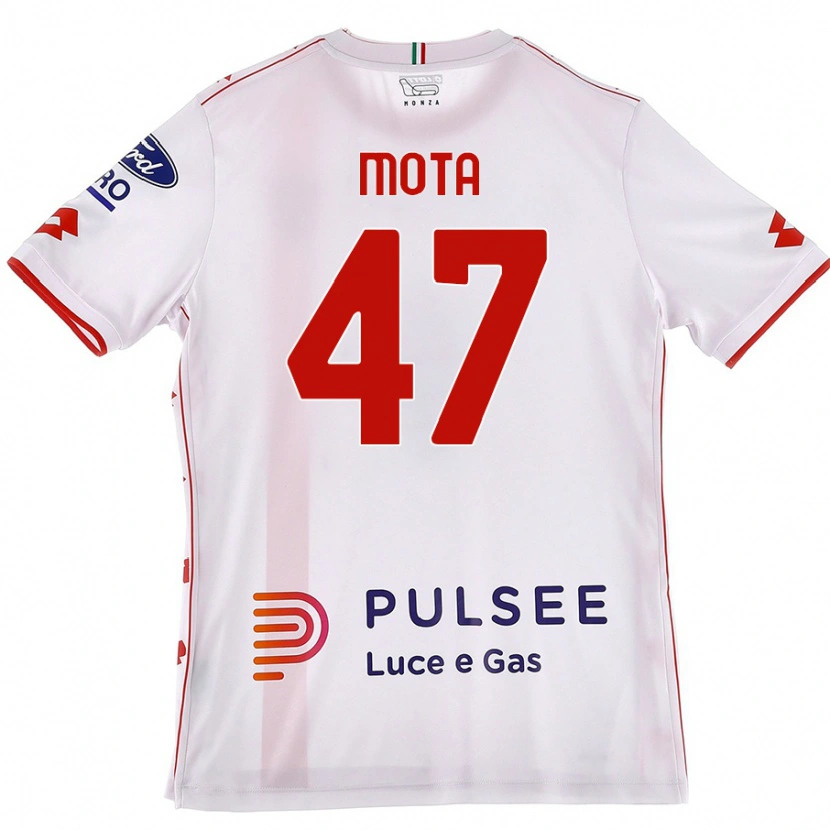 Danxen Heren Dany Mota #47 Wit Rood Uitshirt Uittenue 2024/25 T-Shirt