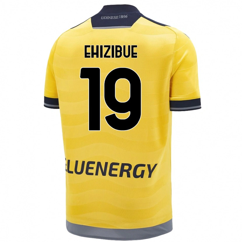 Danxen Heren Kingsley Ehizibue #19 Goud Uitshirt Uittenue 2024/25 T-Shirt