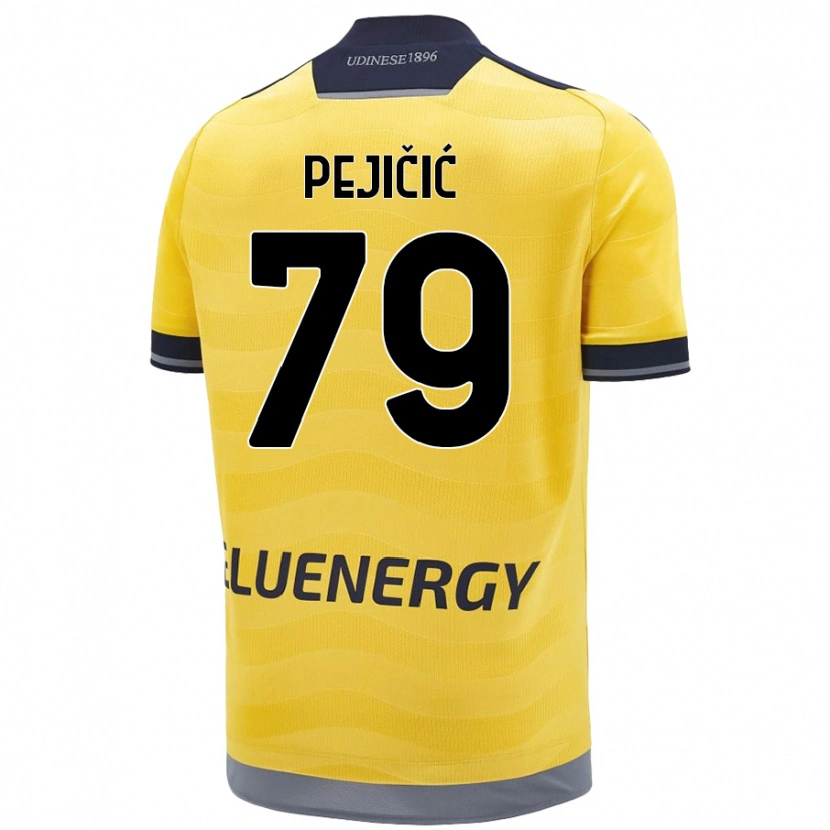 Danxen Heren David Pejičić #79 Goud Uitshirt Uittenue 2024/25 T-Shirt