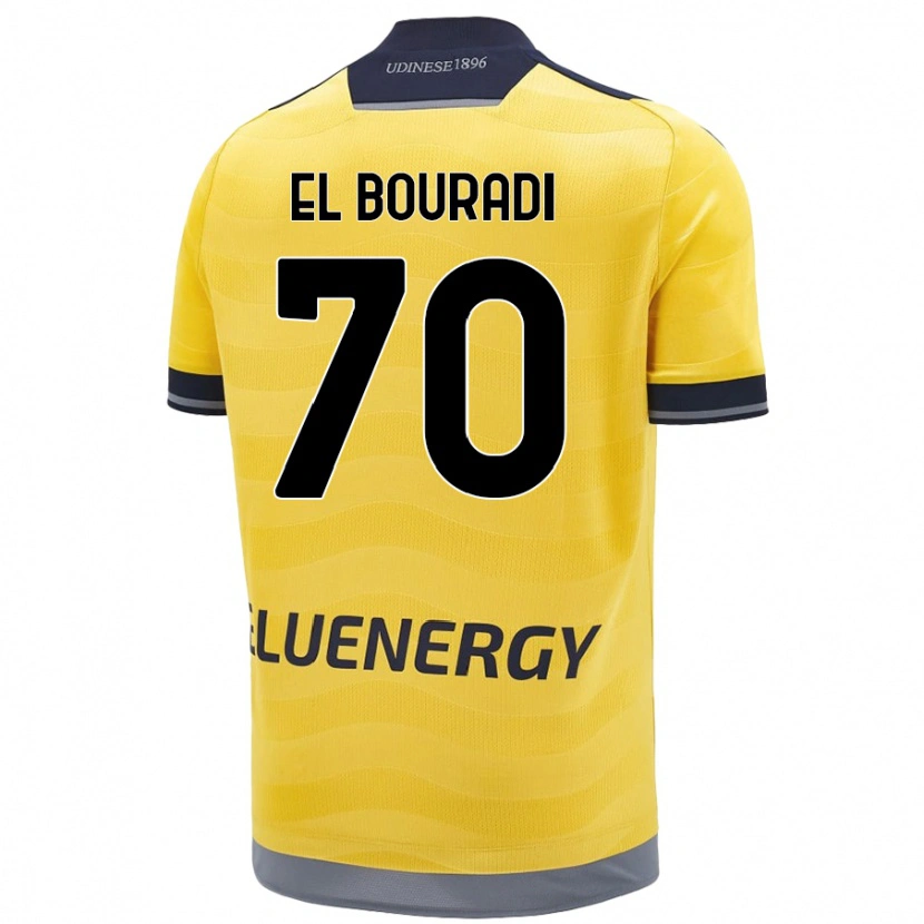 Danxen Heren Walid El Bouradi #70 Goud Uitshirt Uittenue 2024/25 T-Shirt