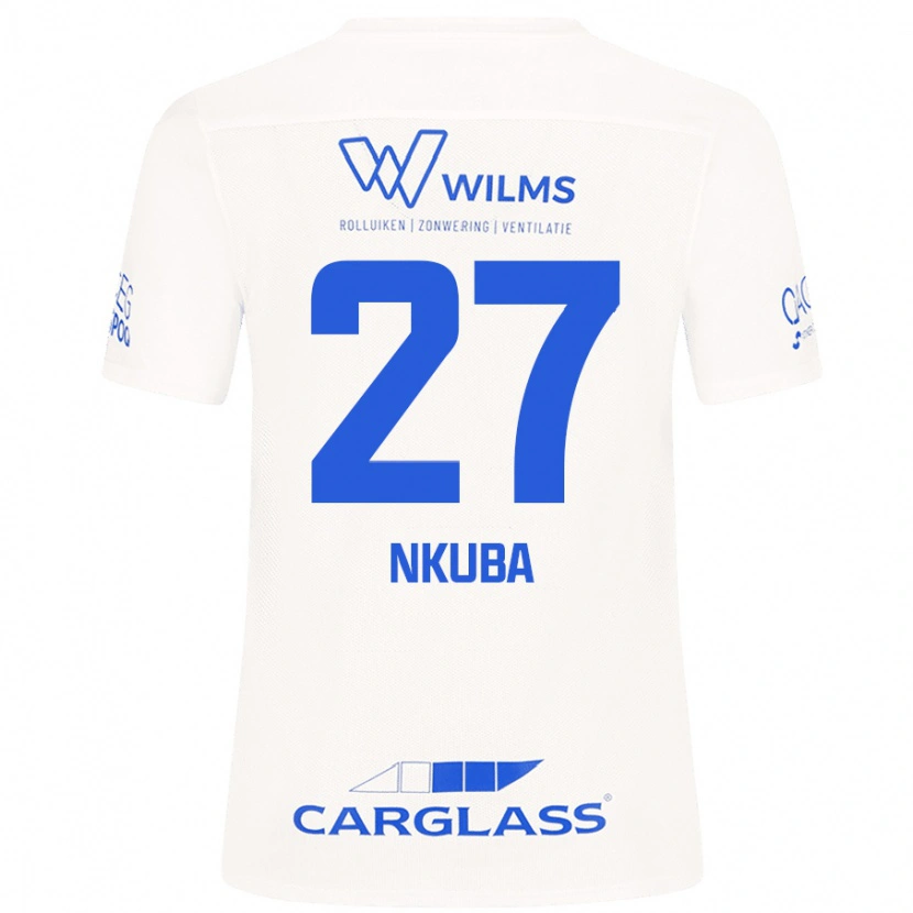 Danxen Heren Ken Nkuba #27 Wit Uitshirt Uittenue 2024/25 T-Shirt