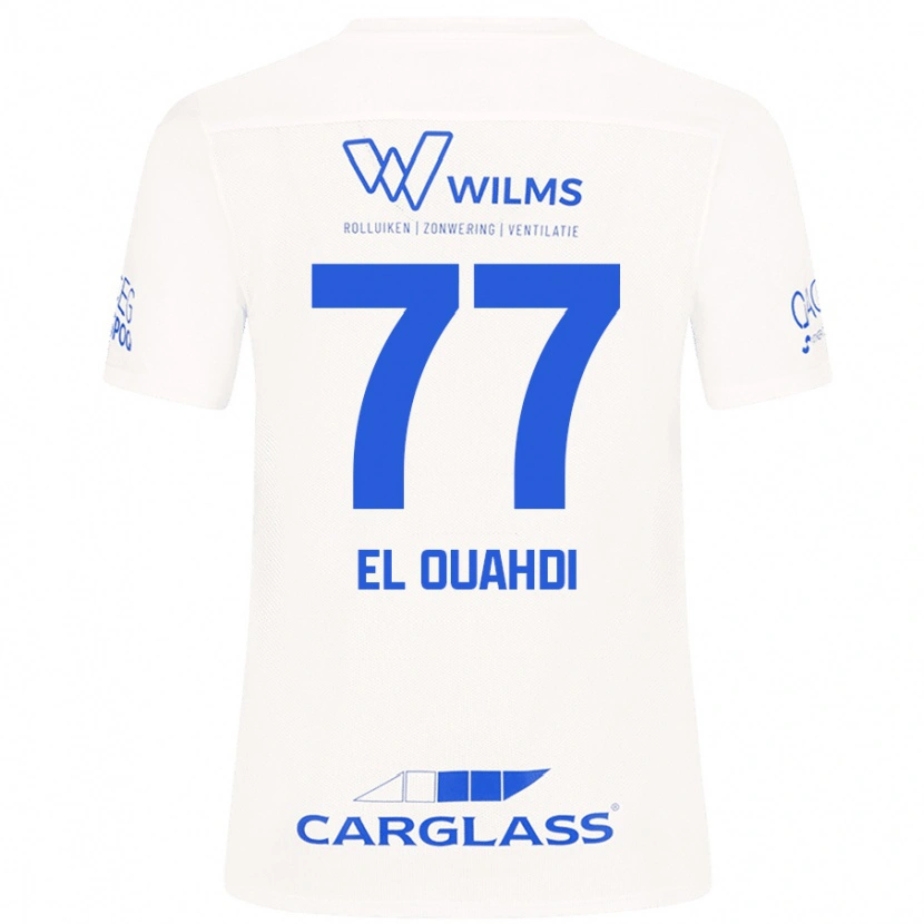 Danxen Heren Zakaria El Ouahdi #77 Wit Uitshirt Uittenue 2024/25 T-Shirt