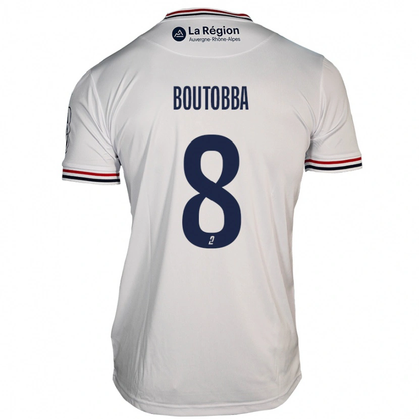 Danxen Heren Bilal Boutobba #8 Wit Uitshirt Uittenue 2024/25 T-Shirt