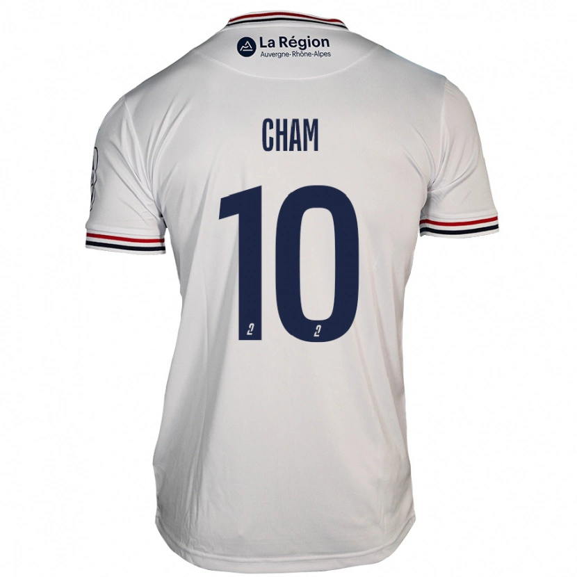 Danxen Heren Muhammed Cham #10 Wit Uitshirt Uittenue 2024/25 T-Shirt