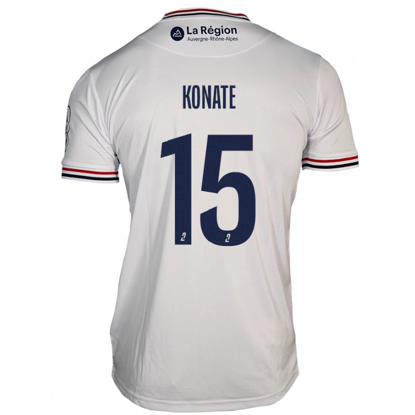 Danxen Heren Cheick Oumar Konaté #15 Wit Uitshirt Uittenue 2024/25 T-Shirt