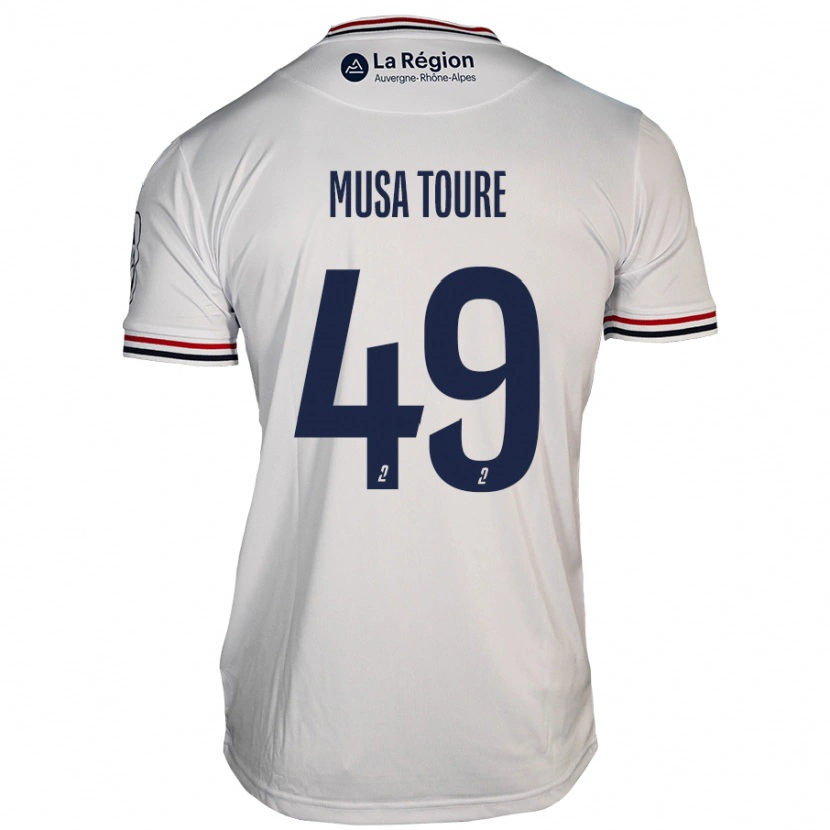 Danxen Heren Musa Toure #49 Wit Uitshirt Uittenue 2024/25 T-Shirt