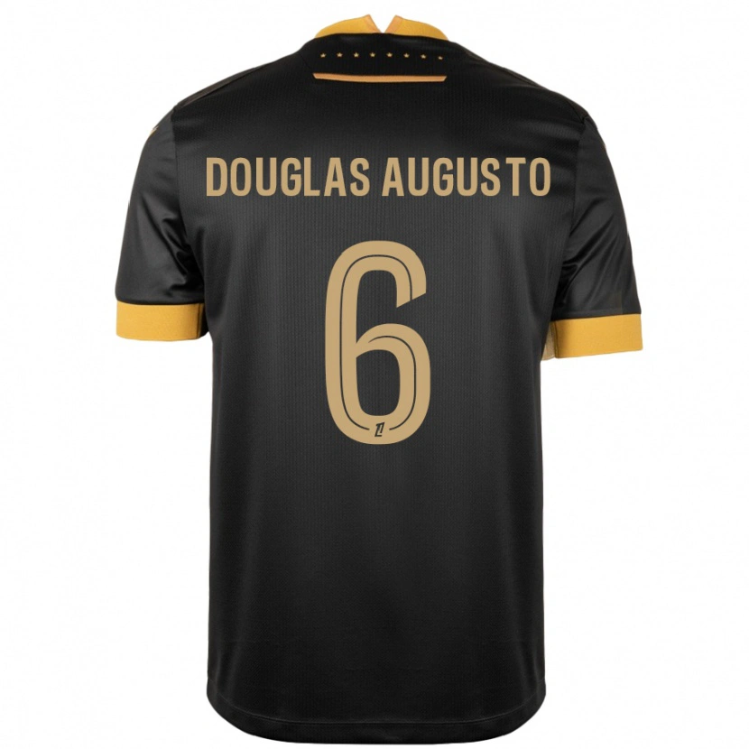 Danxen Heren Douglas Augusto #6 Zwart Bruin Uitshirt Uittenue 2024/25 T-Shirt
