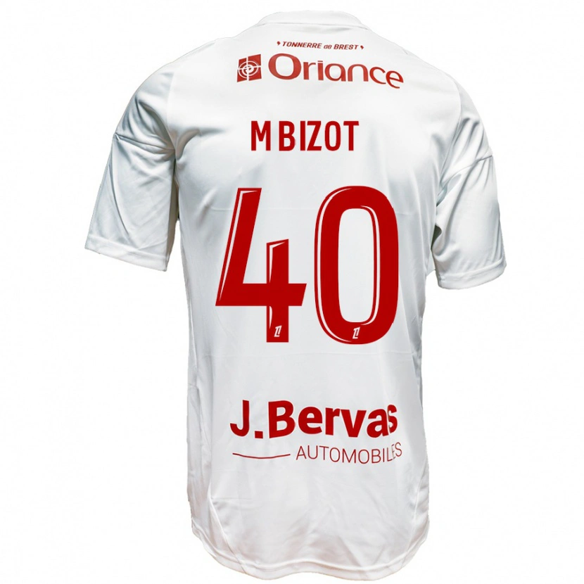 Danxen Heren Marco Bizot #40 Wit Rood Uitshirt Uittenue 2024/25 T-Shirt