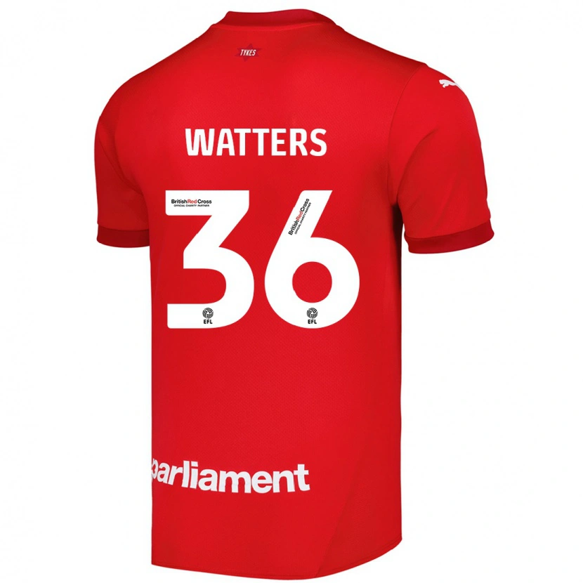 Danxen Dames Max Watters #36 Rood Thuisshirt Thuistenue 2024/25 T-Shirt