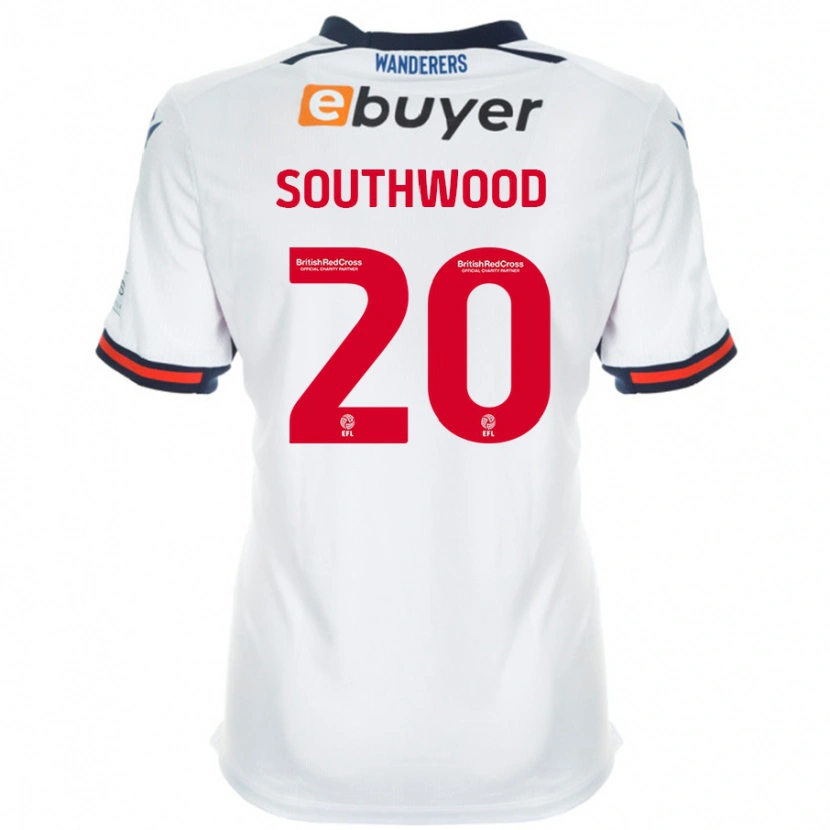 Danxen Dames Luke Southwood #20 Wit Thuisshirt Thuistenue 2024/25 T-Shirt