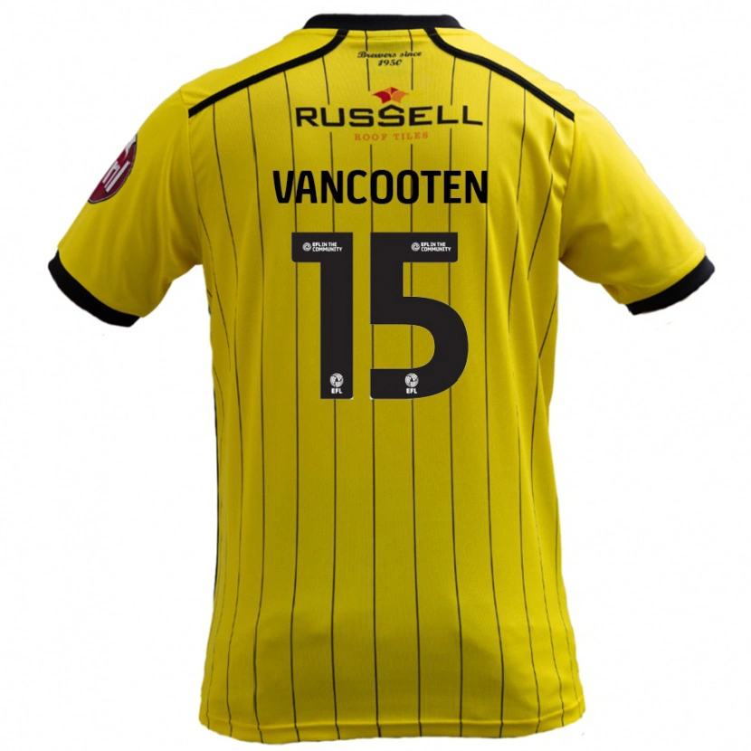 Danxen Dames Terence Vancooten #15 Geel Thuisshirt Thuistenue 2024/25 T-Shirt