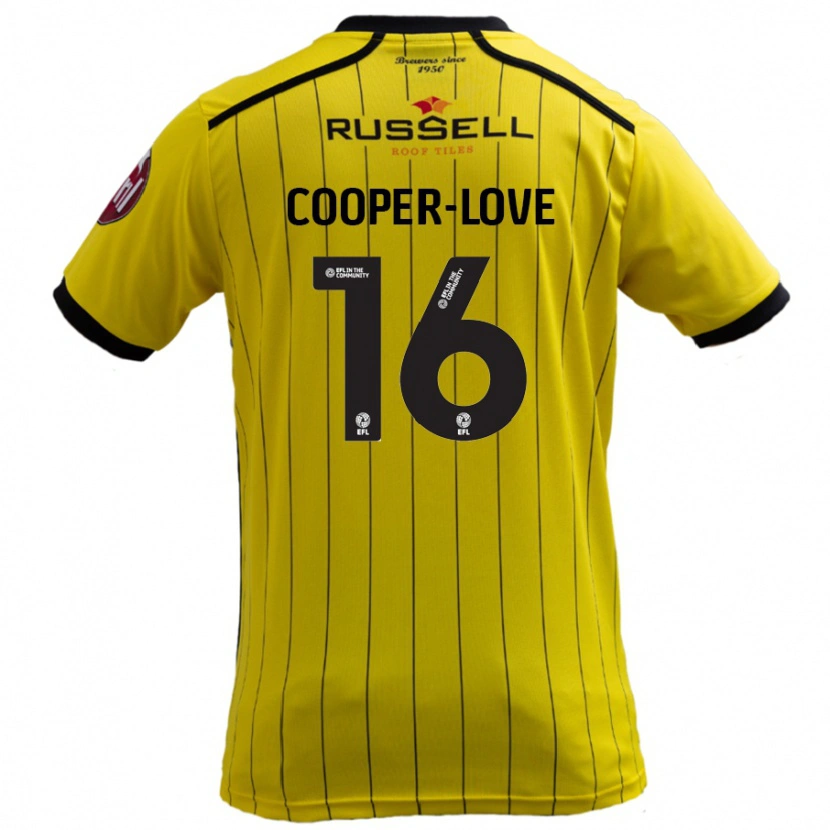 Danxen Dames Jack Cooper-Love #16 Geel Thuisshirt Thuistenue 2024/25 T-Shirt