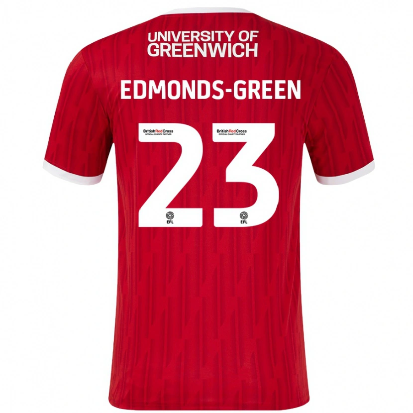 Danxen Dames Rarmani Edmonds-Green #23 Rood Wit Thuisshirt Thuistenue 2024/25 T-Shirt
