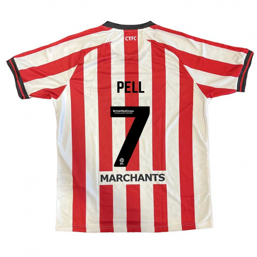 Danxen Dames Harry Pell #7 Rood Wit Thuisshirt Thuistenue 2024/25 T-Shirt