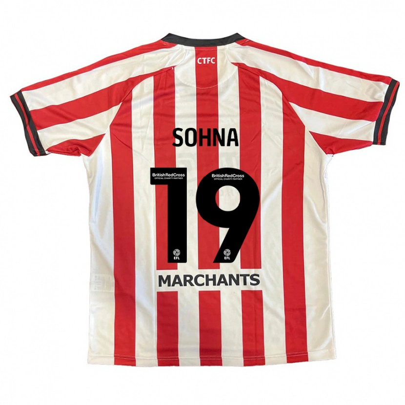 Danxen Dames Harrison Sohna #19 Rood Wit Thuisshirt Thuistenue 2024/25 T-Shirt