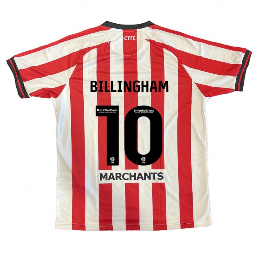 Danxen Dames Lily Billingham #10 Rood Wit Thuisshirt Thuistenue 2024/25 T-Shirt