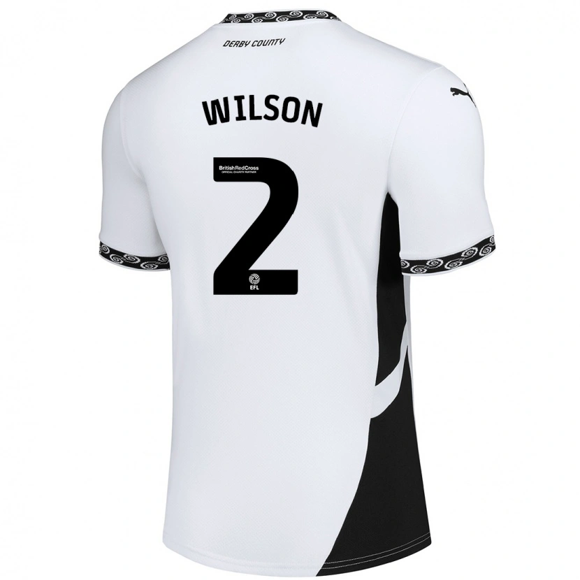 Danxen Dames Kane Wilson #2 Wit Zwart Thuisshirt Thuistenue 2024/25 T-Shirt