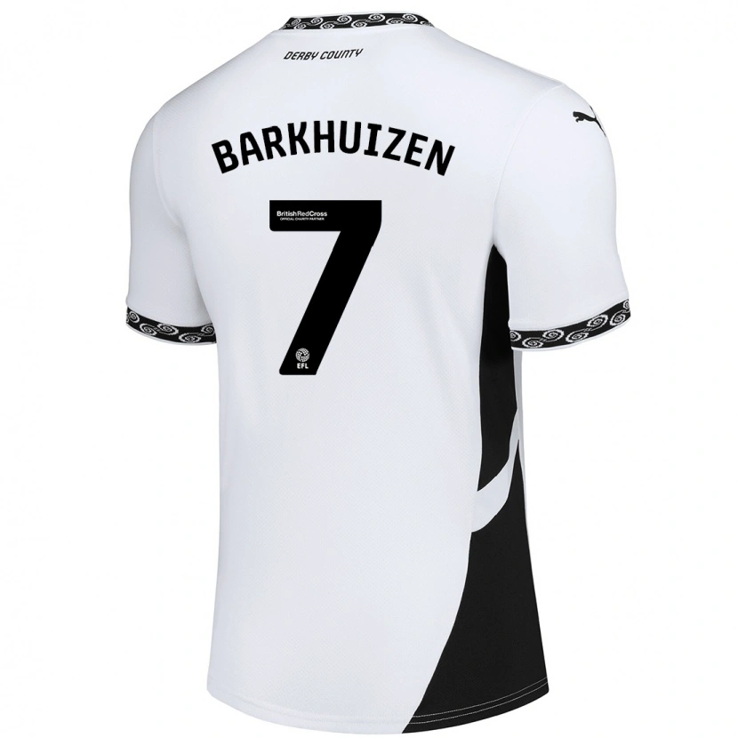 Danxen Dames Tom Barkhuizen #7 Wit Zwart Thuisshirt Thuistenue 2024/25 T-Shirt