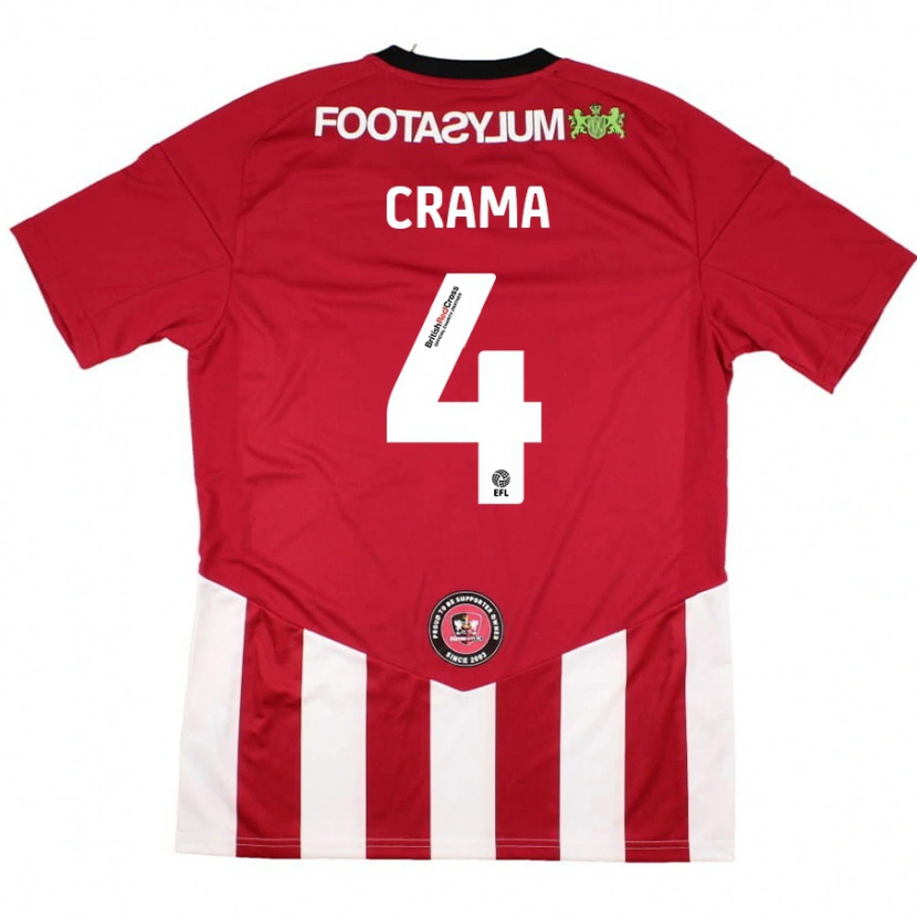 Danxen Dames Tristan Crama #4 Rood Wit Thuisshirt Thuistenue 2024/25 T-Shirt