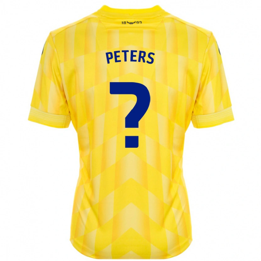 Danxen Dames Molly Peters #0 Geel Thuisshirt Thuistenue 2024/25 T-Shirt