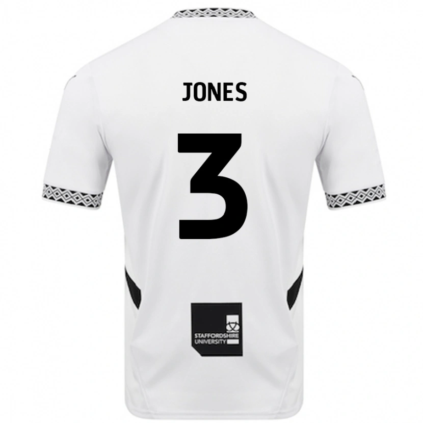 Danxen Dames Dan Jones #3 Wit Thuisshirt Thuistenue 2024/25 T-Shirt