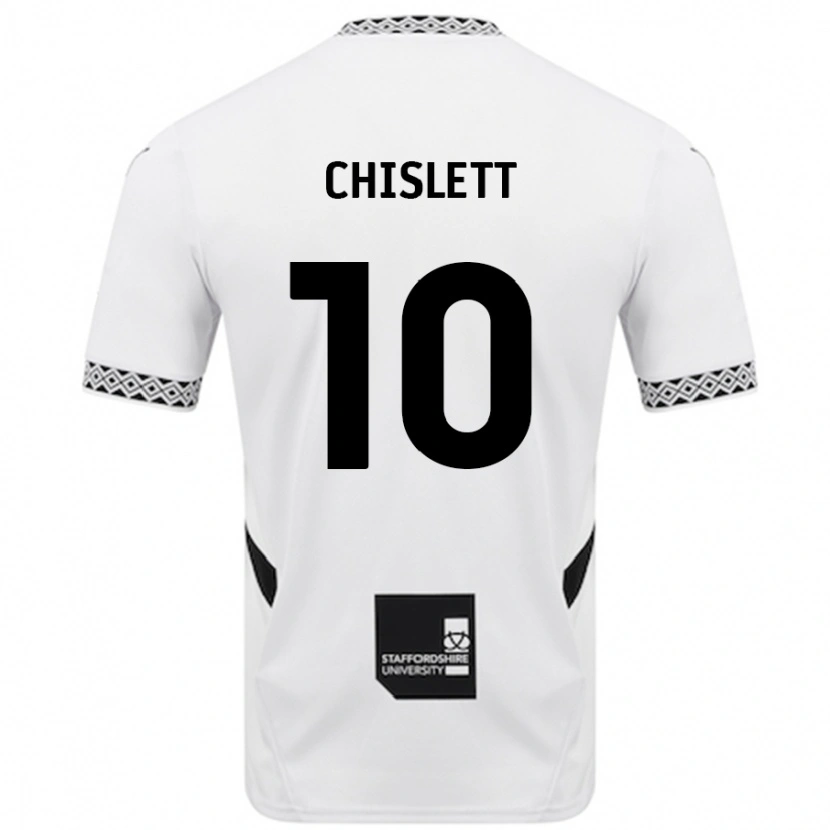 Danxen Dames Ethan Chislett #10 Wit Thuisshirt Thuistenue 2024/25 T-Shirt