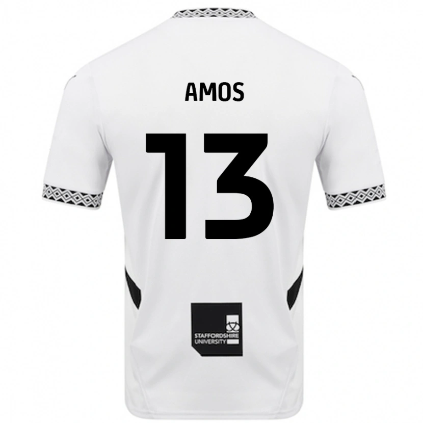 Danxen Dames Ben Amos #13 Wit Thuisshirt Thuistenue 2024/25 T-Shirt