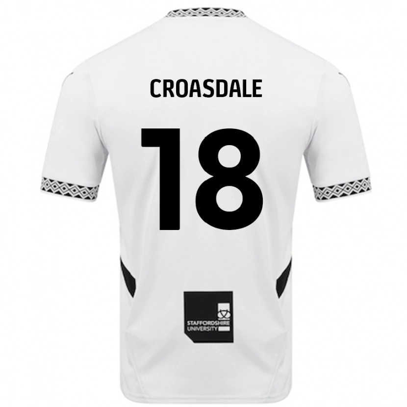 Danxen Dames Ryan Croasdale #18 Wit Thuisshirt Thuistenue 2024/25 T-Shirt