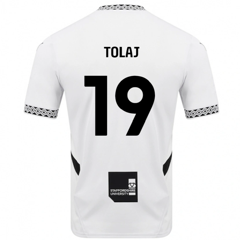 Danxen Dames Lorent Tolaj #19 Wit Thuisshirt Thuistenue 2024/25 T-Shirt