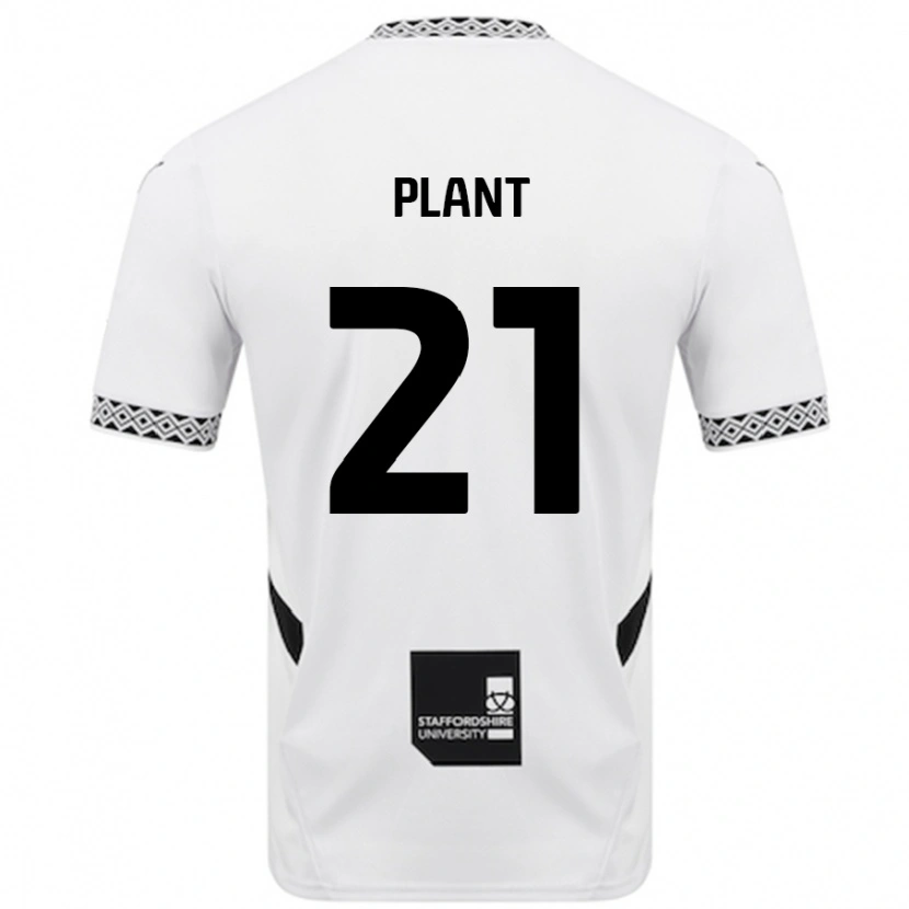 Danxen Dames James Plant #21 Wit Thuisshirt Thuistenue 2024/25 T-Shirt