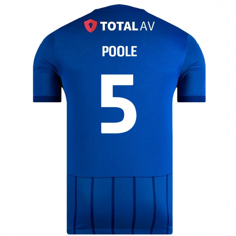 Danxen Dames Regan Poole #5 Blauw Thuisshirt Thuistenue 2024/25 T-Shirt