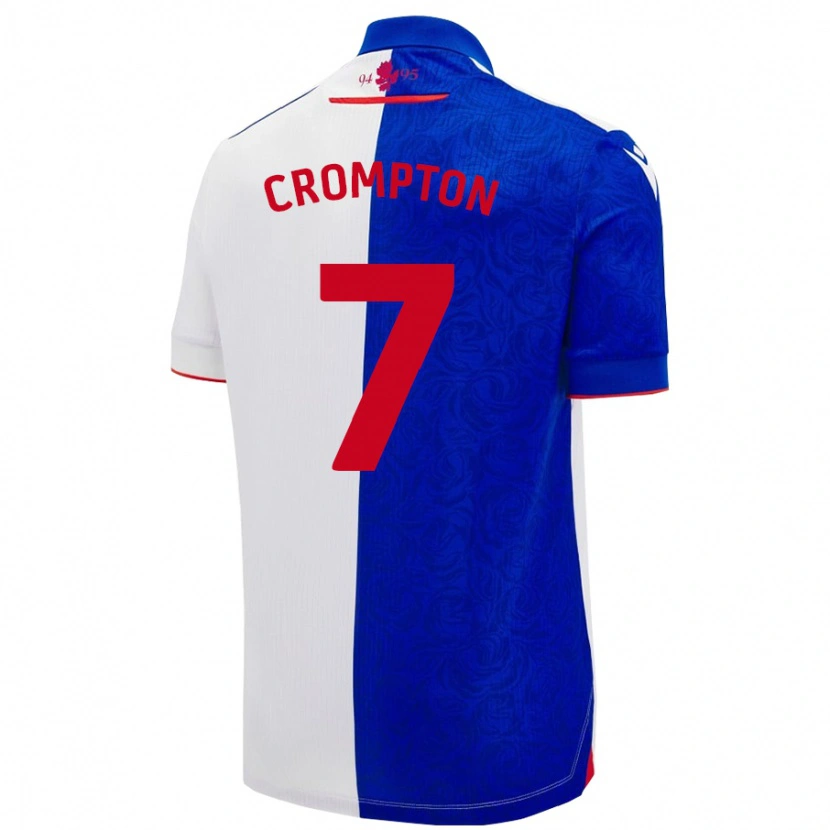 Danxen Dames Farah Crompton #7 Hemelsblauw Wit Thuisshirt Thuistenue 2024/25 T-Shirt