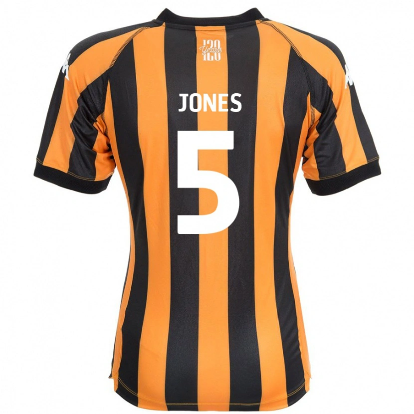 Danxen Dames Alfie Jones #5 Zwart Amber Thuisshirt Thuistenue 2024/25 T-Shirt