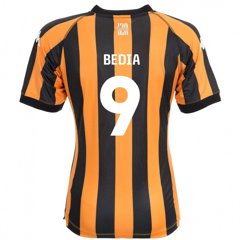 Danxen Dames Chris Bedia #9 Zwart Amber Thuisshirt Thuistenue 2024/25 T-Shirt