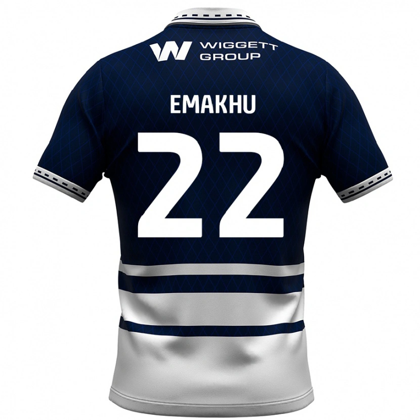 Danxen Dames Aidomo Emakhu #22 Marineblauw Wit Thuisshirt Thuistenue 2024/25 T-Shirt