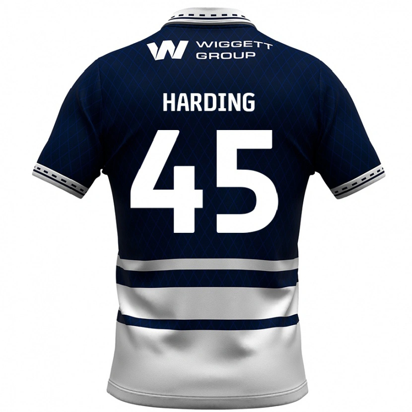 Danxen Dames Wes Harding #45 Marineblauw Wit Thuisshirt Thuistenue 2024/25 T-Shirt