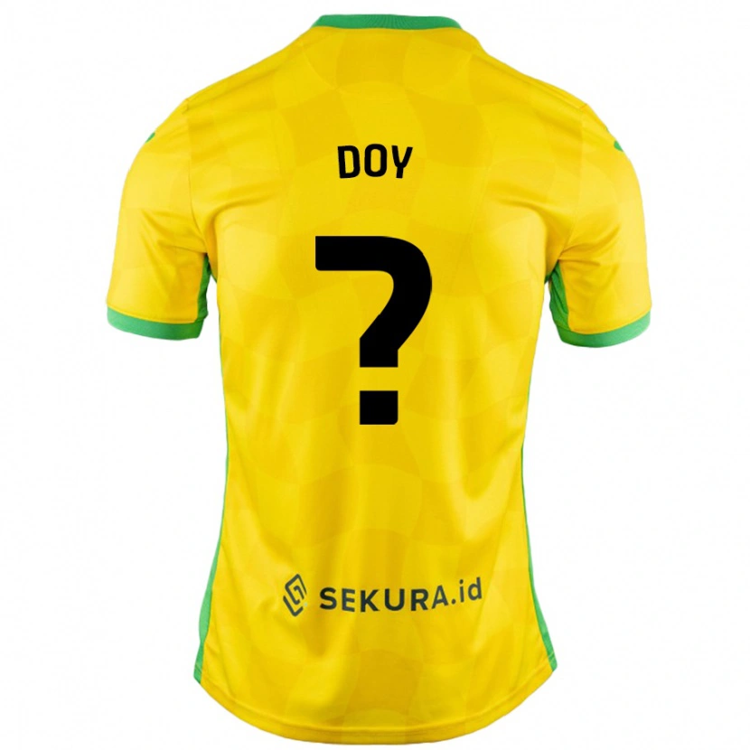 Danxen Dames Alfie Doy #0 Geel Groen Thuisshirt Thuistenue 2024/25 T-Shirt