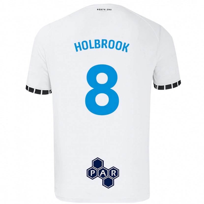 Danxen Dames Jess Holbrook #8 Wit Thuisshirt Thuistenue 2024/25 T-Shirt