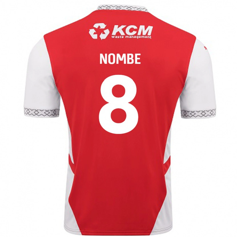 Danxen Dames Sam Nombe #8 Rood Wit Thuisshirt Thuistenue 2024/25 T-Shirt