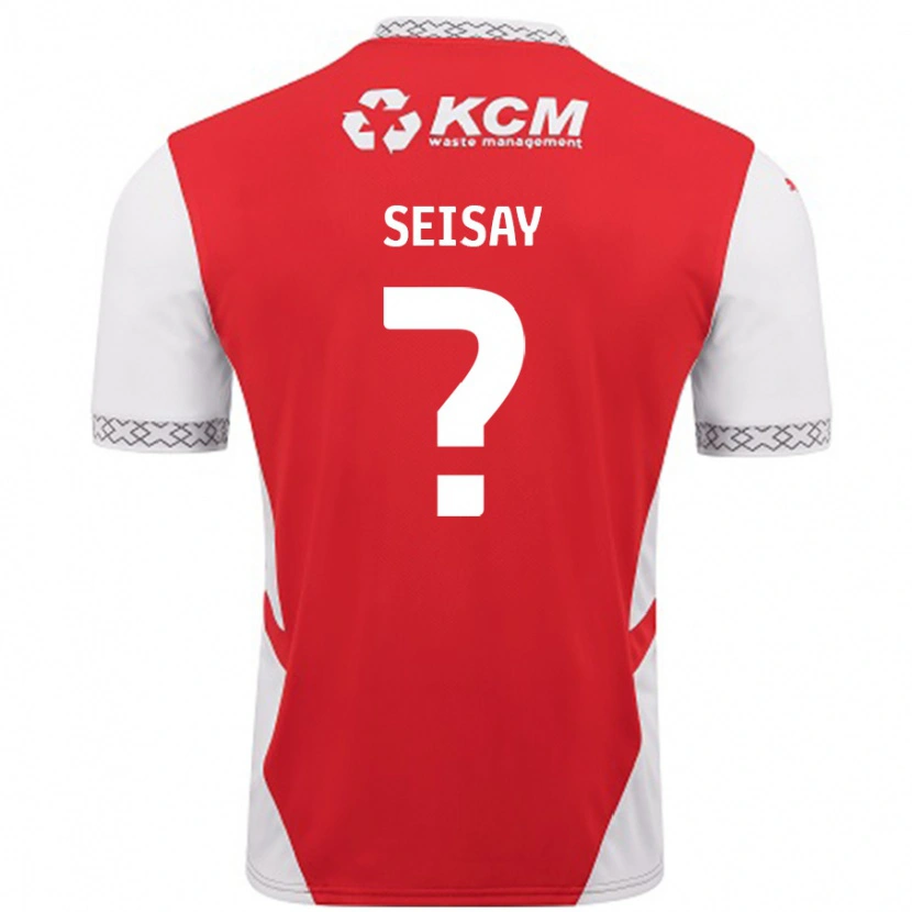 Danxen Dames Hamid Seisay #0 Rood Wit Thuisshirt Thuistenue 2024/25 T-Shirt