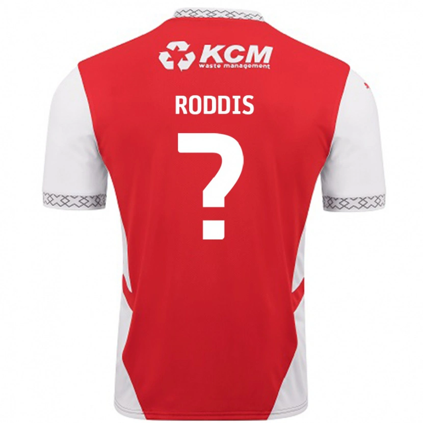Danxen Dames Harry Roddis #0 Rood Wit Thuisshirt Thuistenue 2024/25 T-Shirt
