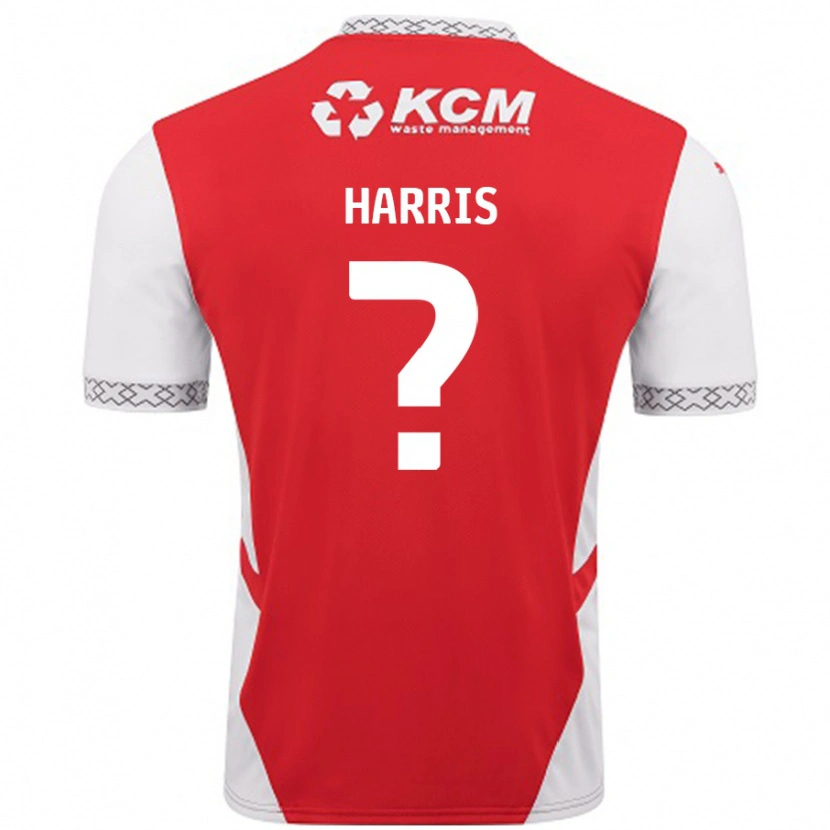 Danxen Dames Harris #0 Rood Wit Thuisshirt Thuistenue 2024/25 T-Shirt