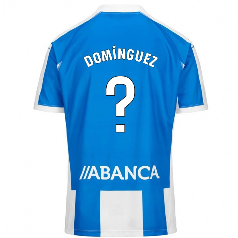 Danxen Dames David Domínguez #0 Blauw Wit Thuisshirt Thuistenue 2024/25 T-Shirt