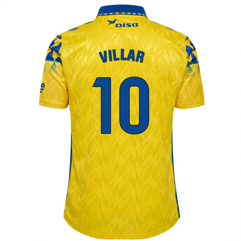 Danxen Dames Andy Villar #10 Geel Blauw Thuisshirt Thuistenue 2024/25 T-Shirt