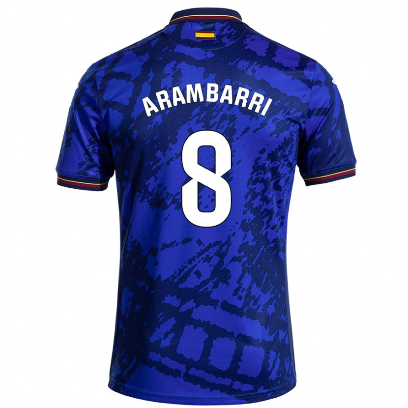 Danxen Dames Mauro Arambarri #8 Donkerder Blauw Thuisshirt Thuistenue 2024/25 T-Shirt
