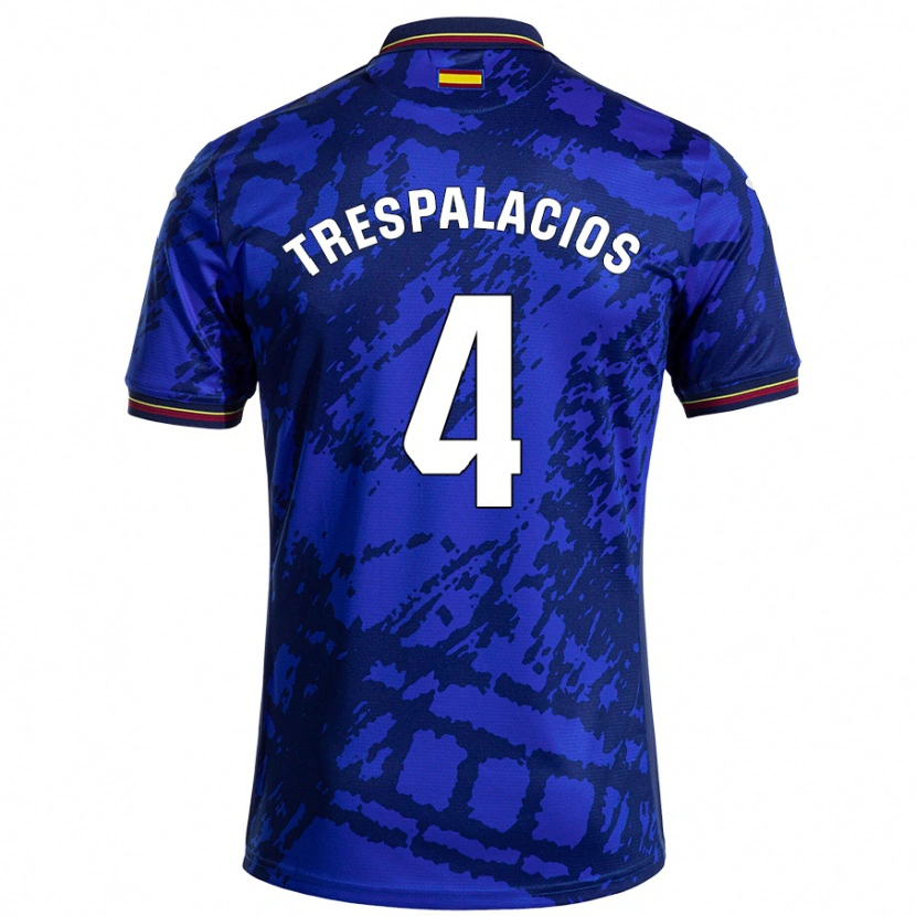 Danxen Dames Adrián Trespalacios #4 Donkerder Blauw Thuisshirt Thuistenue 2024/25 T-Shirt