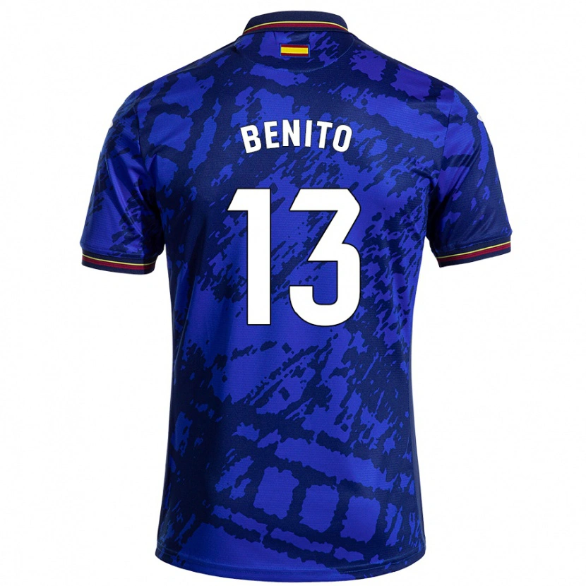 Danxen Dames Jorge Benito #13 Donkerder Blauw Thuisshirt Thuistenue 2024/25 T-Shirt