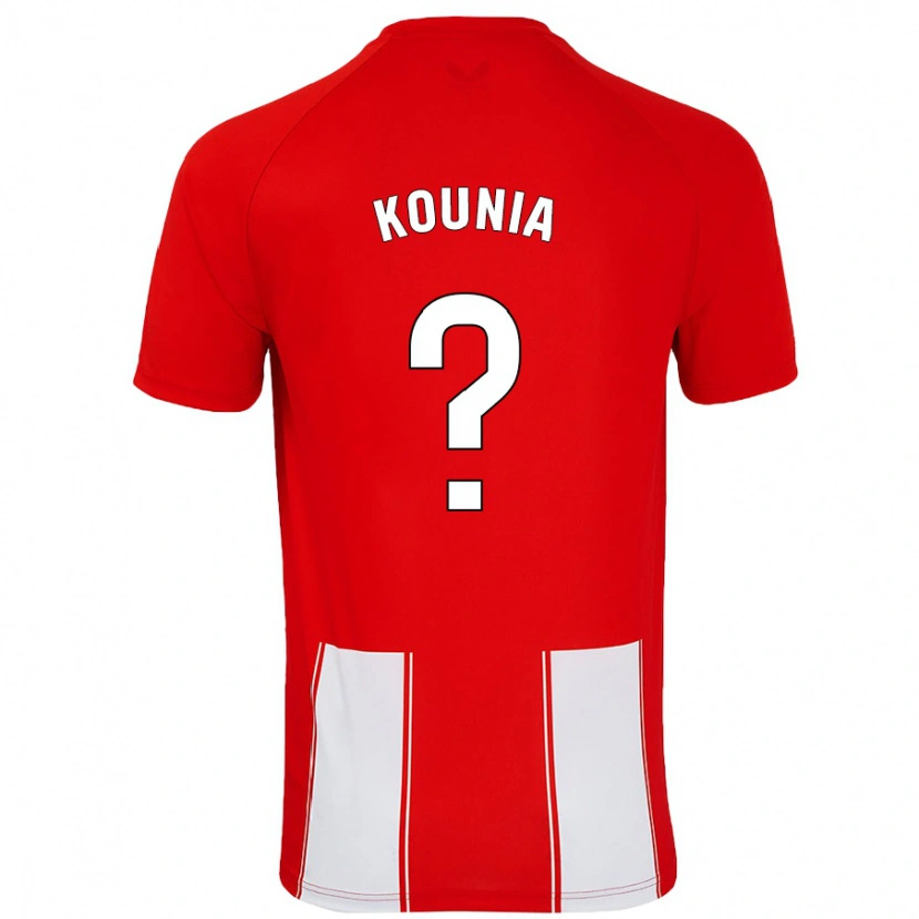 Danxen Dames Houssam Kounia #0 Rood Wit Thuisshirt Thuistenue 2024/25 T-Shirt