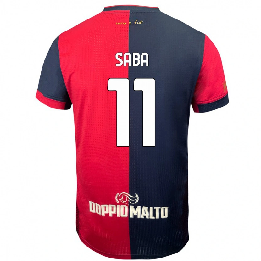 Danxen Dames Alessio Saba #11 Rood Donkerder Blauw Thuisshirt Thuistenue 2024/25 T-Shirt