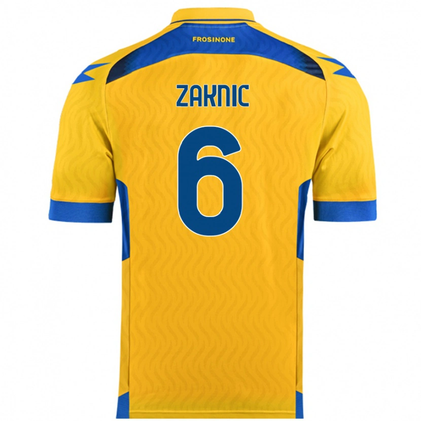 Danxen Dames Lazar Zaknic #6 Geel Thuisshirt Thuistenue 2024/25 T-Shirt